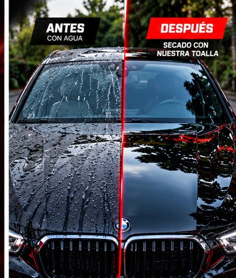 Toalla de Microfibra XXL para Coche – Secado Ultra Absorbente sin Marcas